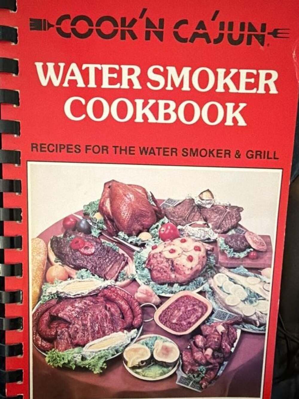 Cook'n Ca'jun Water Smoker Cookbook By Sondra Hester 1984 Vintage